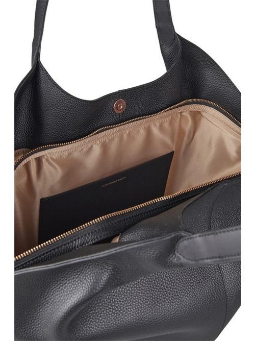 Borsa donna Rachel Large in pelle bottalata nero Alexander Smith | ABBCRCWL-B151NERO